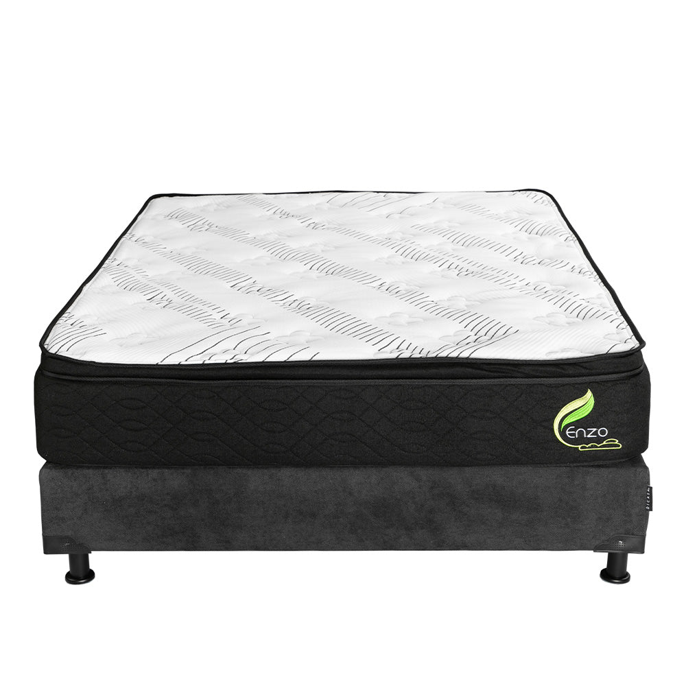 Colchón Dicasa Enzo con Box con Ropa de Cama