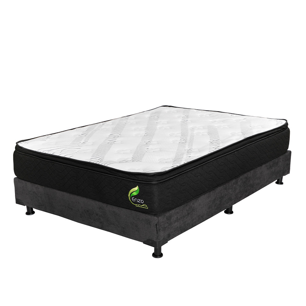 Colchón Dicasa Enzo con Box con Ropa de Cama