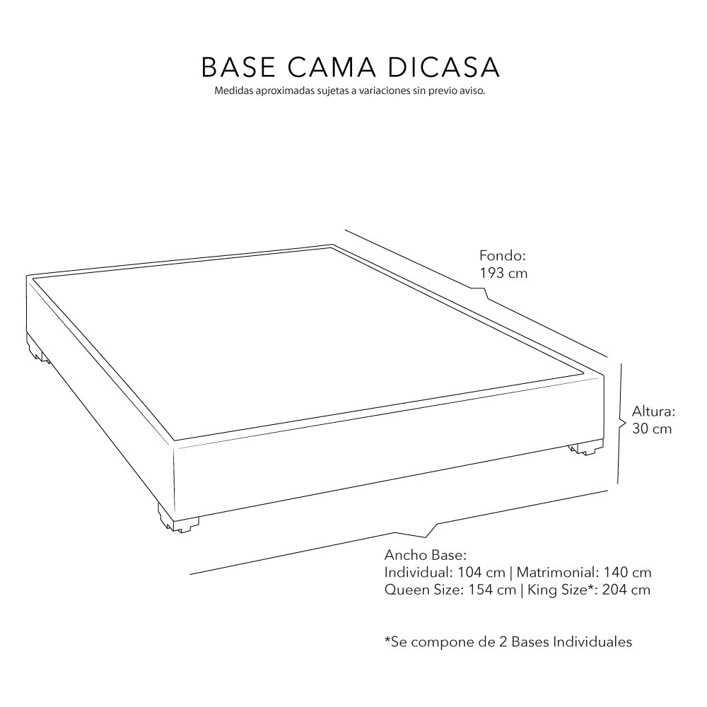 Base Cama Dicasa Outlet