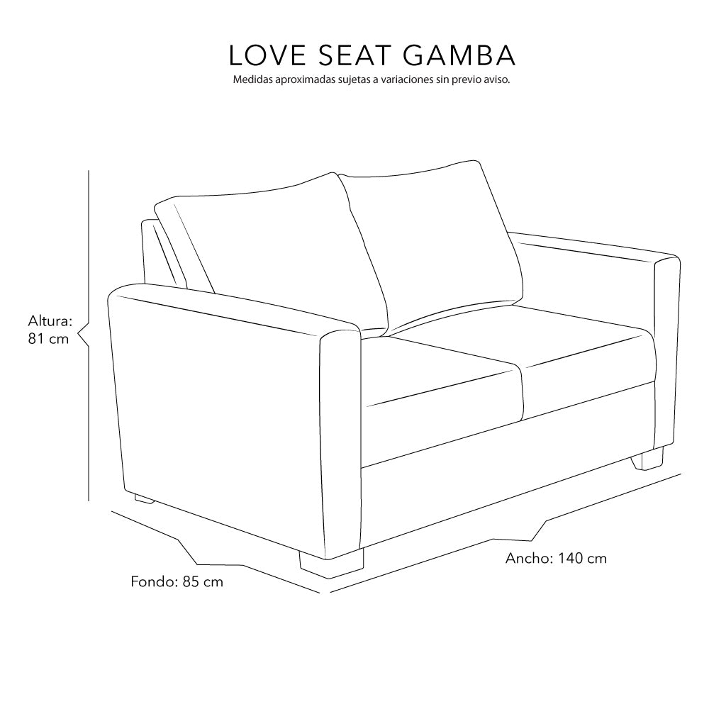 Love Seat Dicasa Gamba Outlet