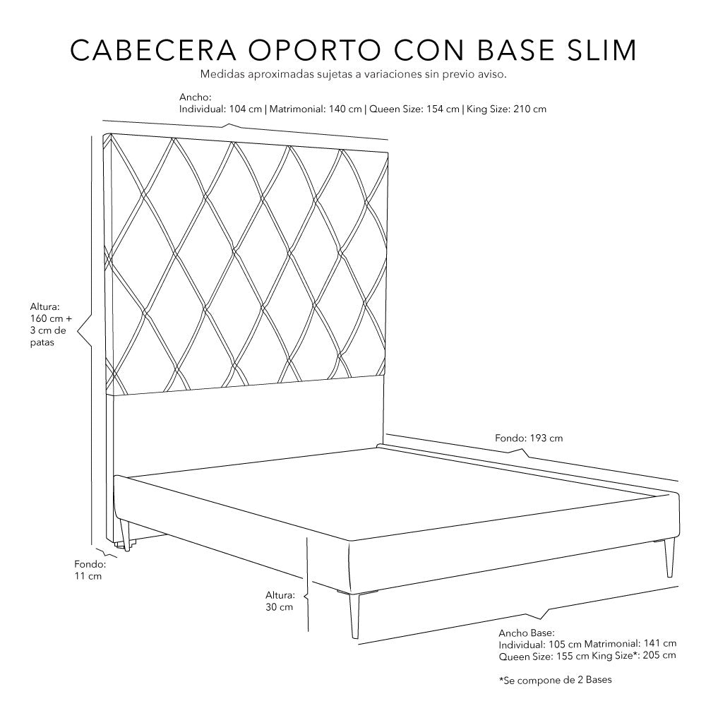 Cabecera Dicasa Oporto con Base Slim