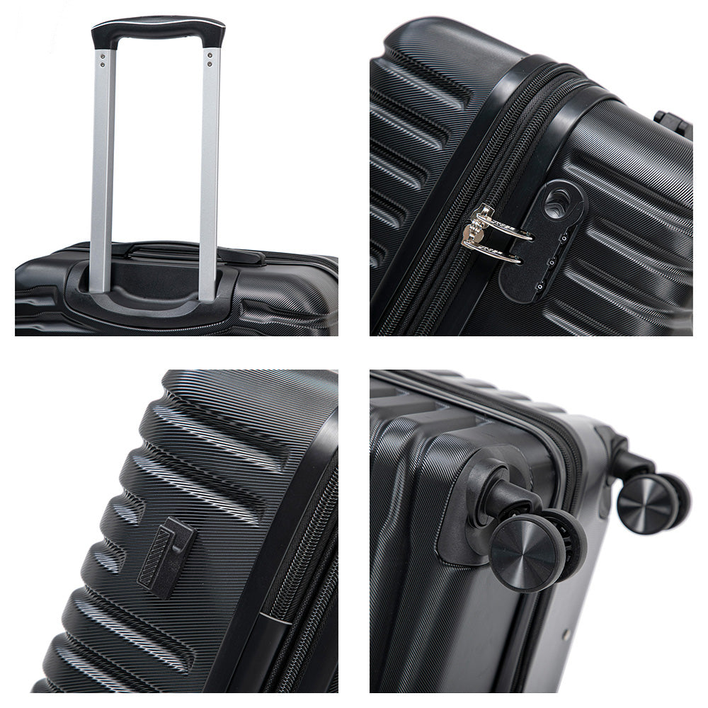 Set de 4 Maletas de Viaje Expandible Nomada | Con Ruedas 360° – Candado con combinación y mango ajustable