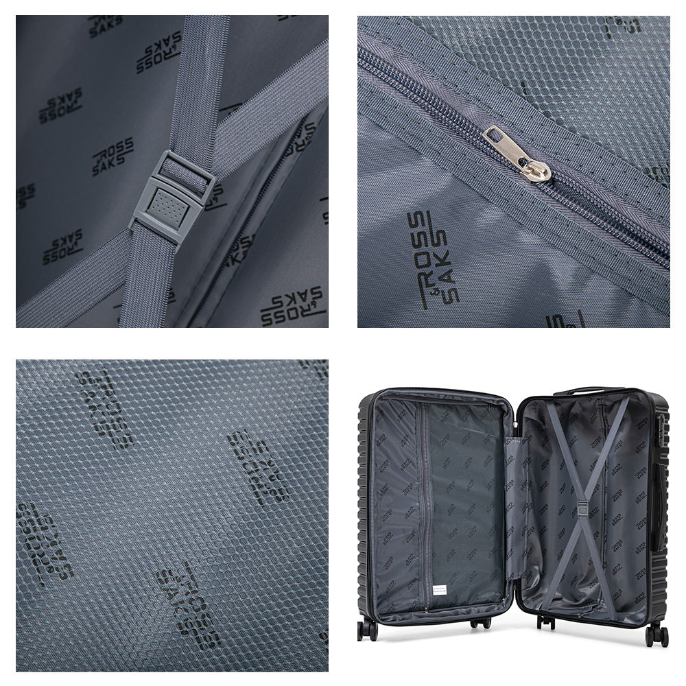 Set de 4 Maletas de Viaje Expandible Nomada | Con Ruedas 360° – Candado con combinación y mango ajustable