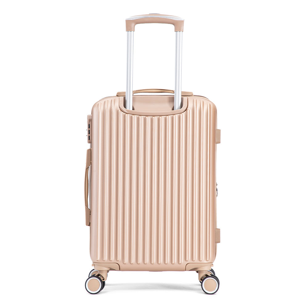 Maleta de Mano Rígida 6021 Expandible 10Kg | Con Ruedas 360° y Forro Impermeable – Ideal para Viaje y Cabina