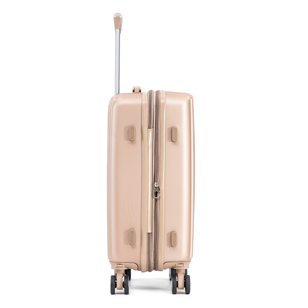 Maleta de Mano Rígida 6021 Expandible 10Kg | Con Ruedas 360° y Forro Impermeable – Ideal para Viaje y Cabina