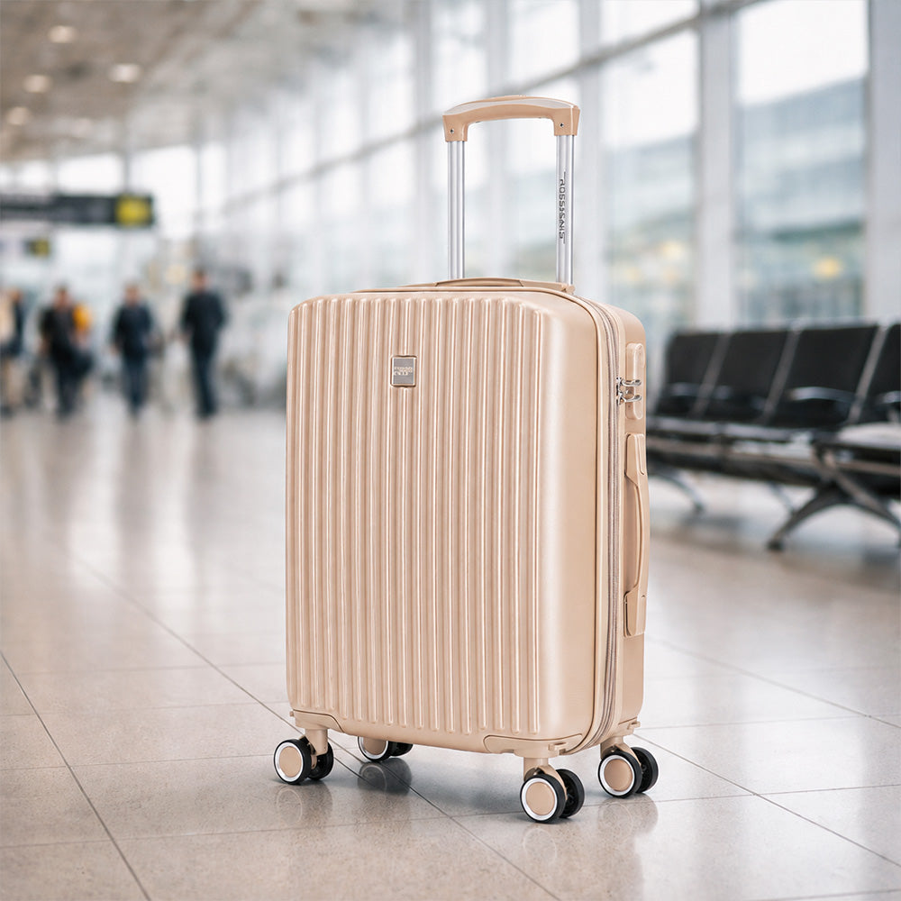 Maleta de Mano Rígida 6021 Expandible 10Kg | Con Ruedas 360° y Forro Impermeable – Ideal para Viaje y Cabina