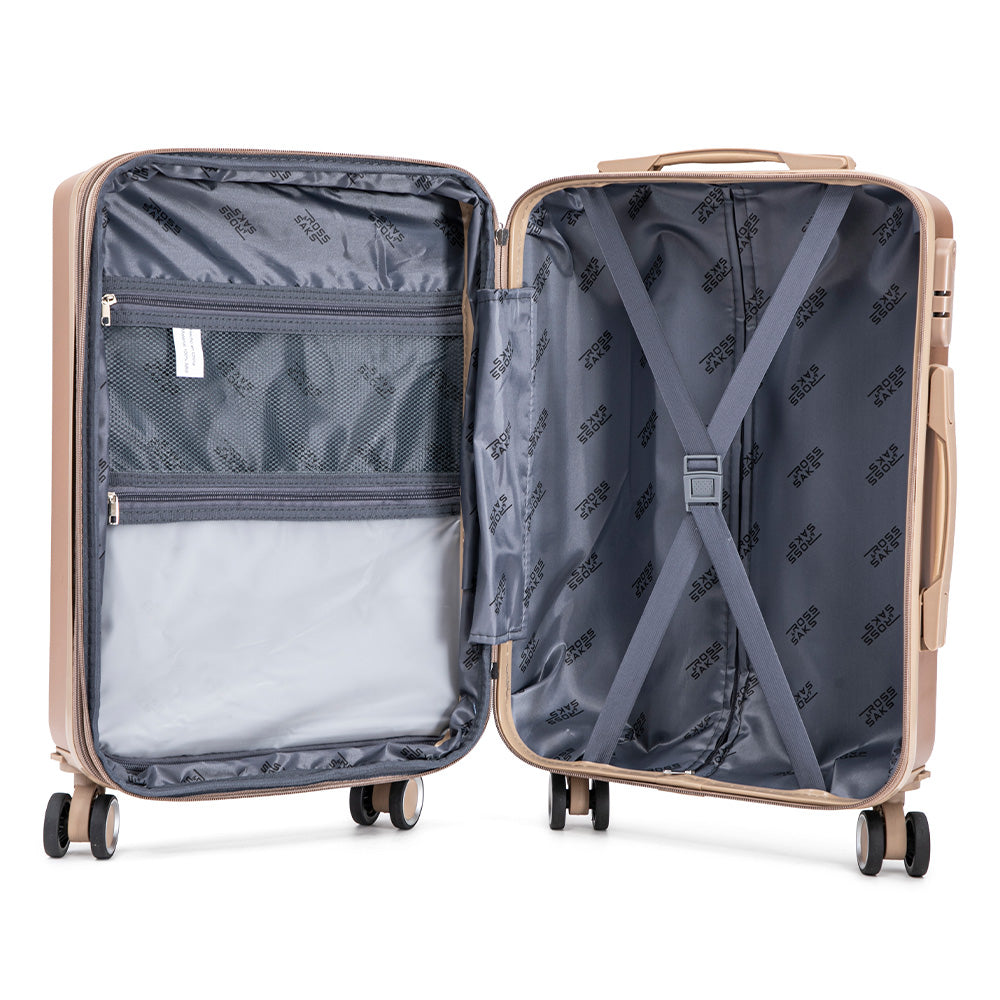 Maleta de Mano Rígida 6021 Expandible 10Kg | Con Ruedas 360° y Forro Impermeable – Ideal para Viaje y Cabina
