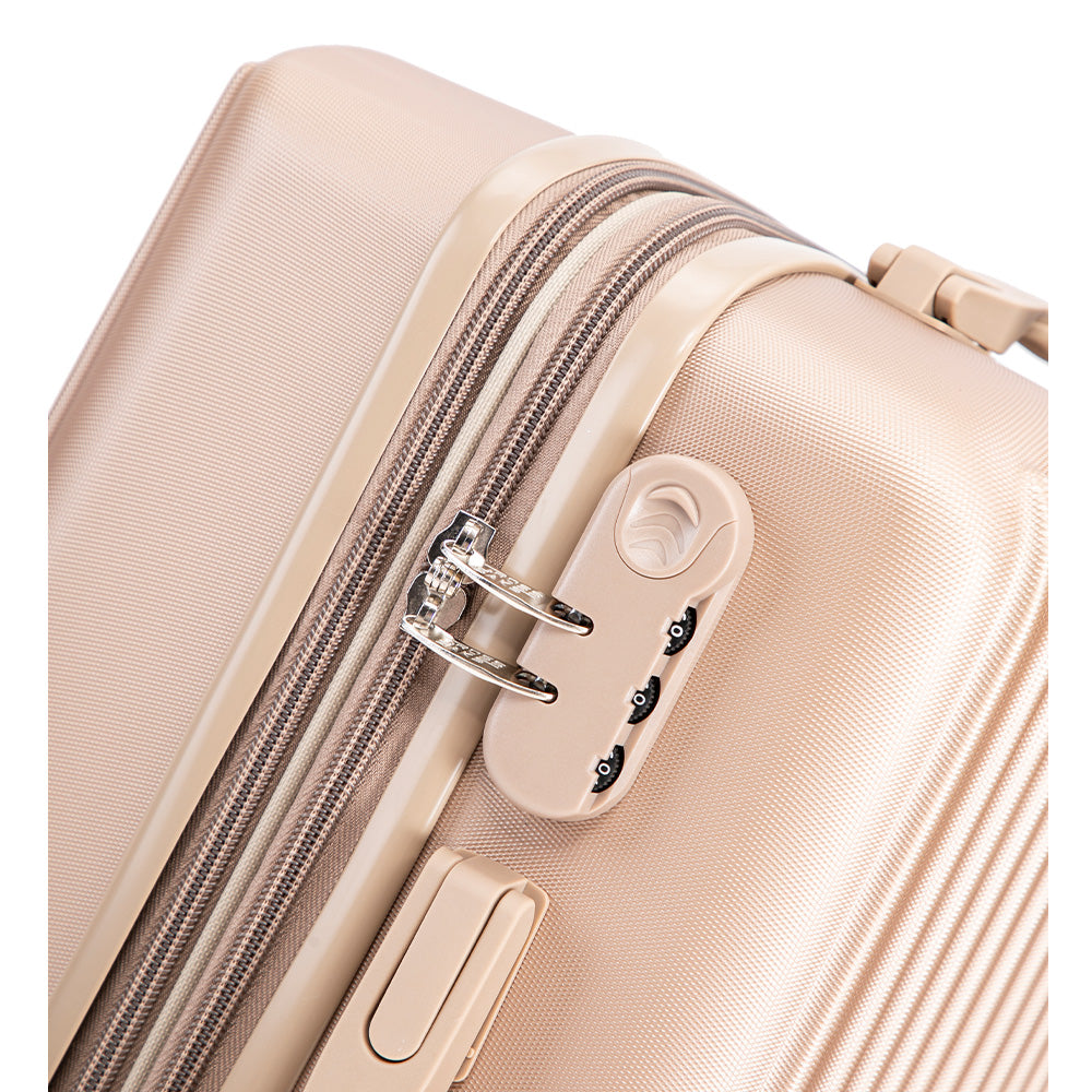 Maleta de Mano Rígida 6021 Expandible 10Kg | Con Ruedas 360° y Forro Impermeable – Ideal para Viaje y Cabina