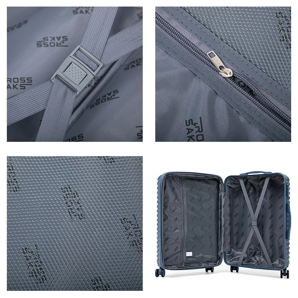 Set de 4 Maletas de Viaje Expandible Nomada | Con Ruedas 360° – Candado con combinación y mango ajustable