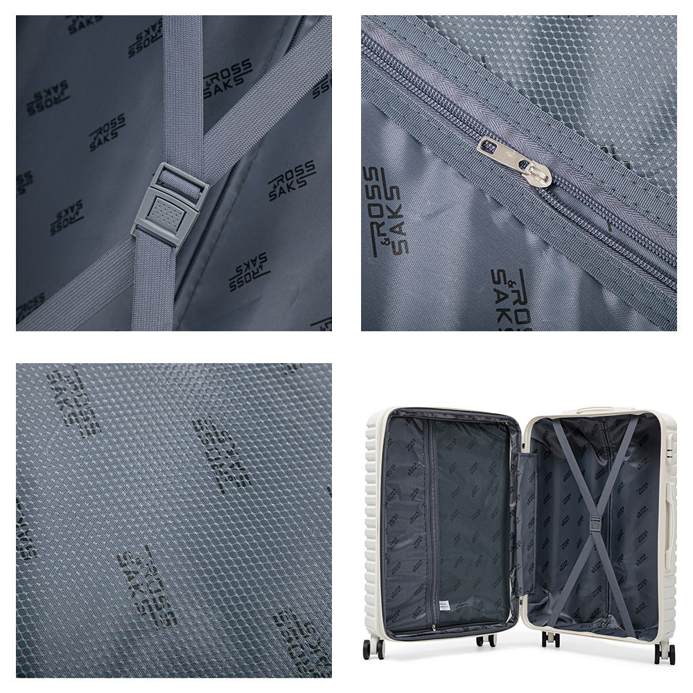 Set de 4 Maletas de Viaje Expandible Nomada | Con Ruedas 360° – Candado con combinación y mango ajustable