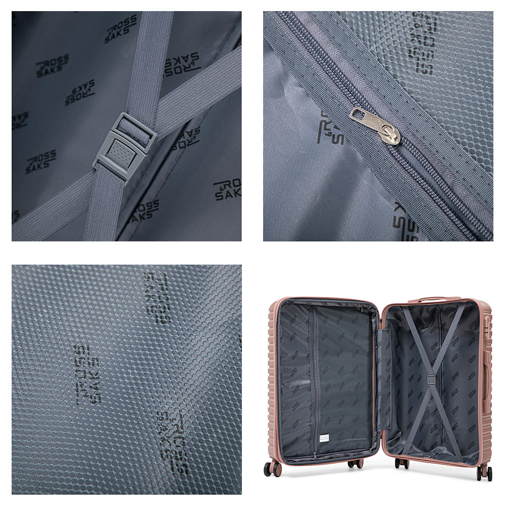 Set de 4 Maletas de Viaje Expandible Nomada | Con Ruedas 360° – Candado con combinación y mango ajustable