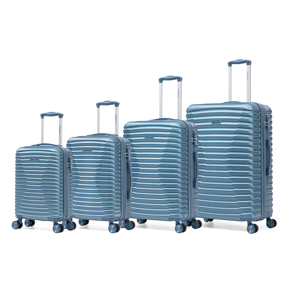 Set de 4 Maletas de Viaje Expandible Nomada | Con Ruedas 360° – Candado con combinación y mango ajustable