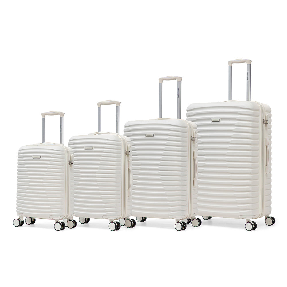 Set de 4 Maletas de Viaje Expandible Nomada | Con Ruedas 360° – Candado con combinación y mango ajustable
