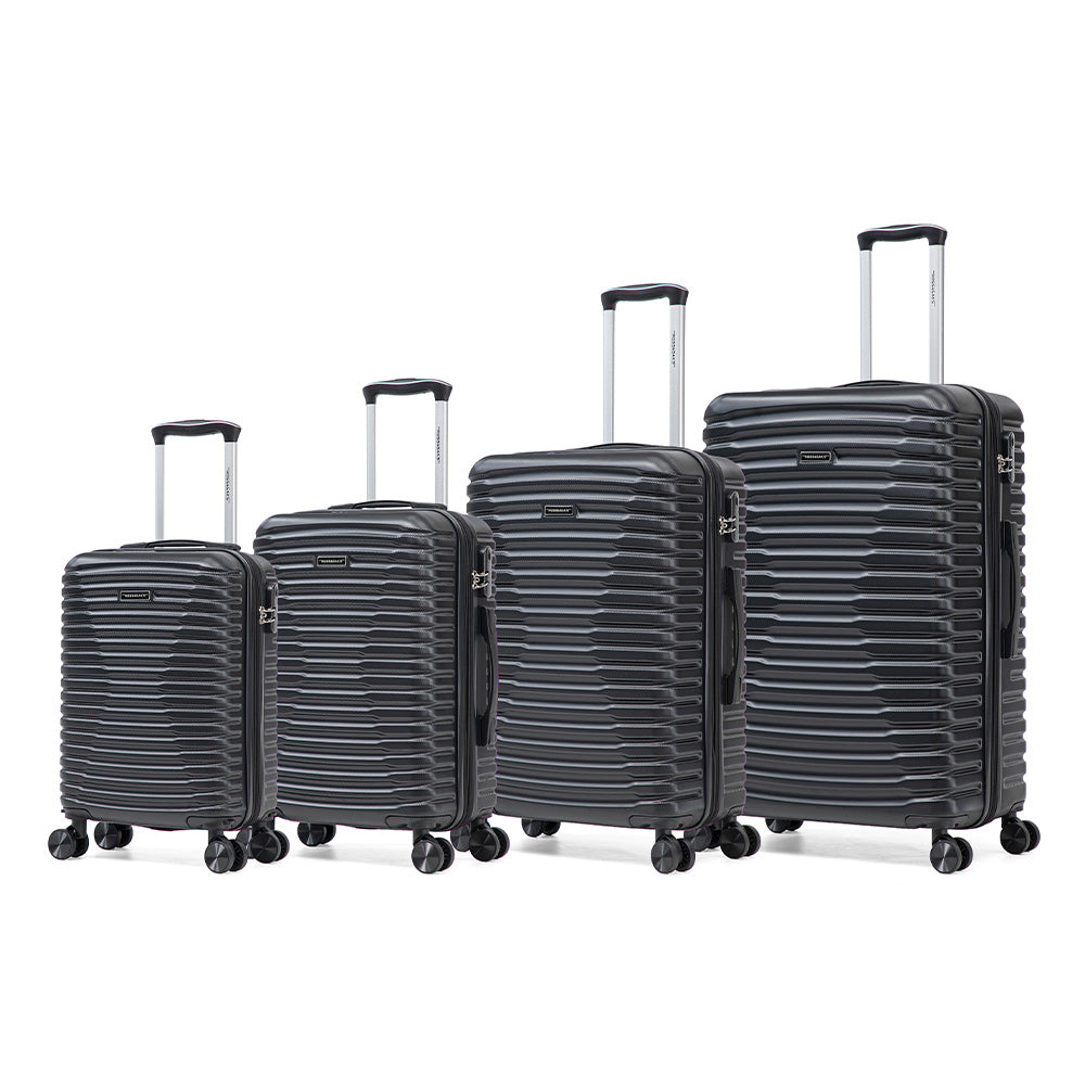 Set de 4 Maletas de Viaje Expandible Nomada | Con Ruedas 360° – Candado con combinación y mango ajustable