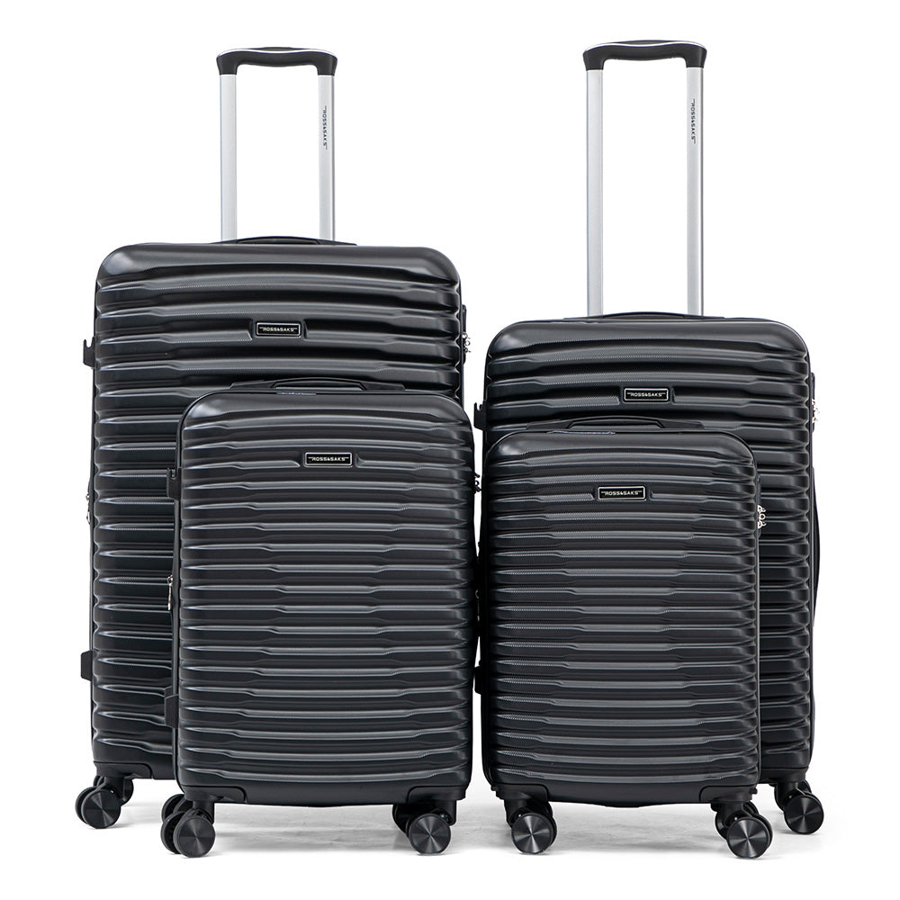 Set de 4 Maletas de Viaje Expandible Nomada | Con Ruedas 360° – Candado con combinación y mango ajustable
