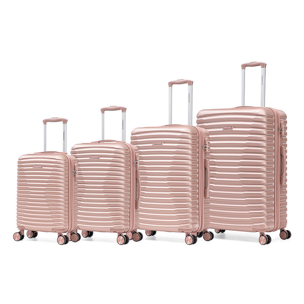 Set de 4 Maletas de Viaje Expandible Nomada | Con Ruedas 360° – Candado con combinación y mango ajustable