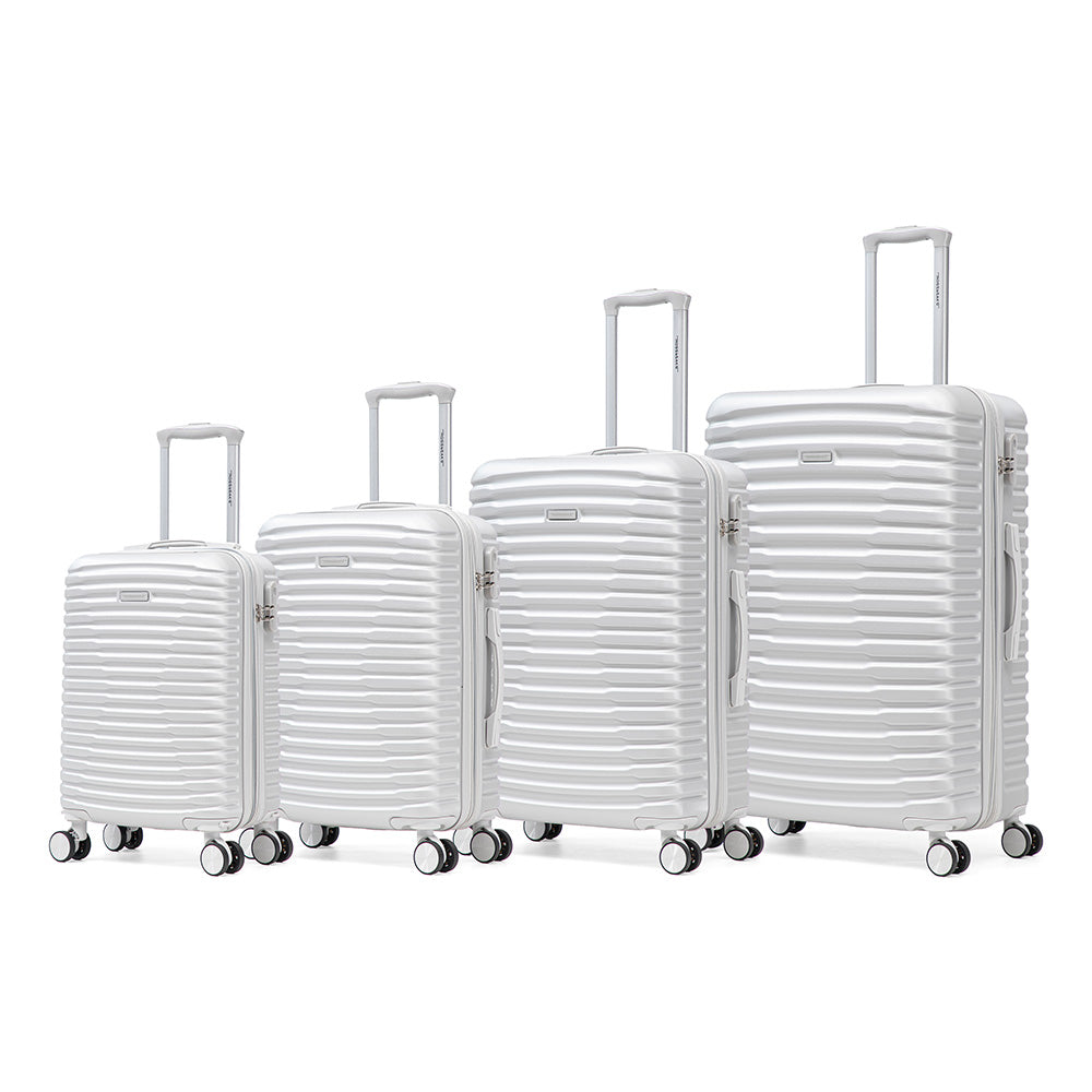 Set de 4 Maletas de Viaje Expandible Nomada | Con Ruedas 360° – Candado con combinación y mango ajustable