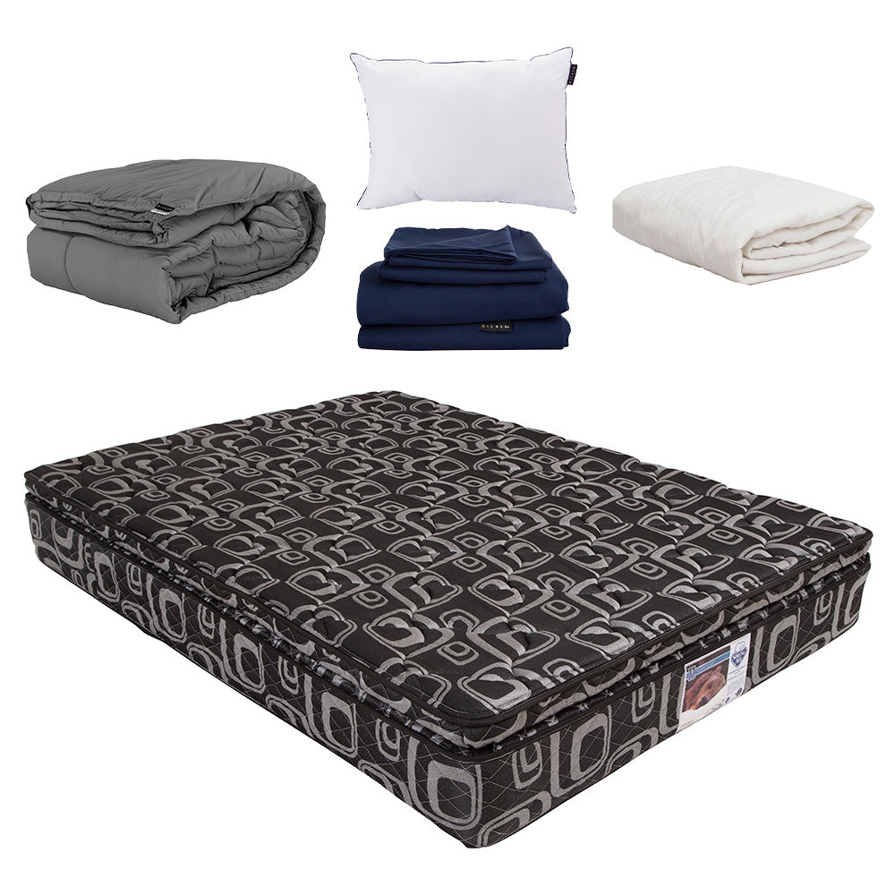 Colchón Spring Air Morgan con Ropa de Cama
