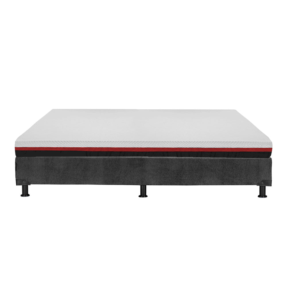 Colchón en caja Restonic Roll con Box Gris Carbón con Ropa de Cama