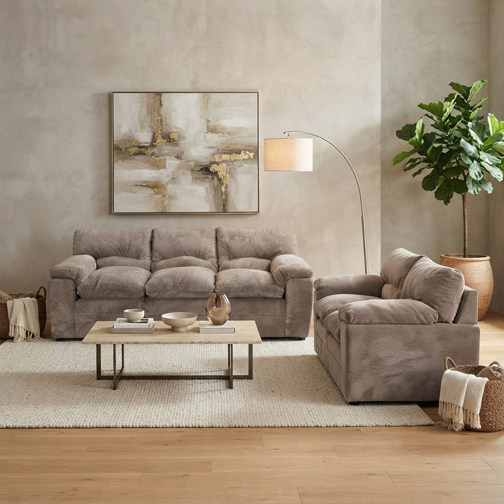 Sala Cosmo Con Sofá y Love Seat