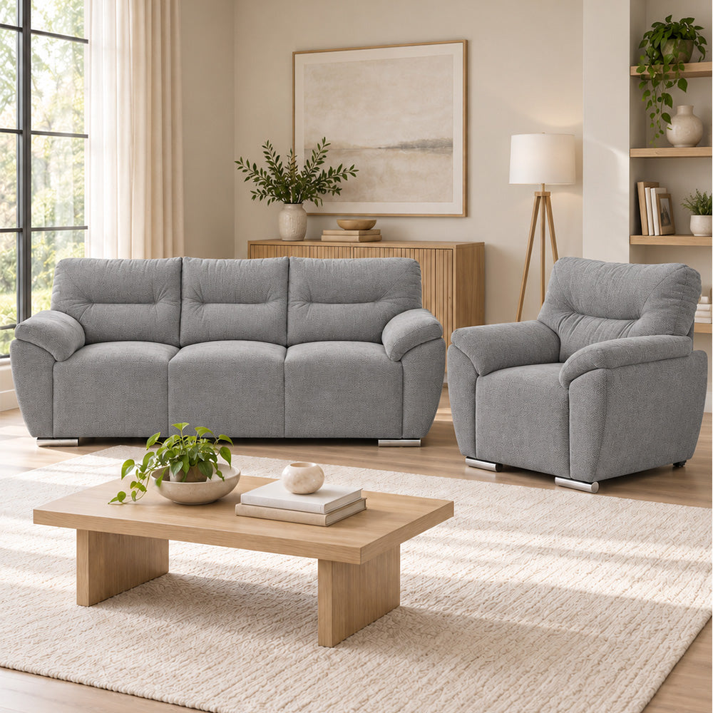 Sala Denver Con Sofá y Sillón