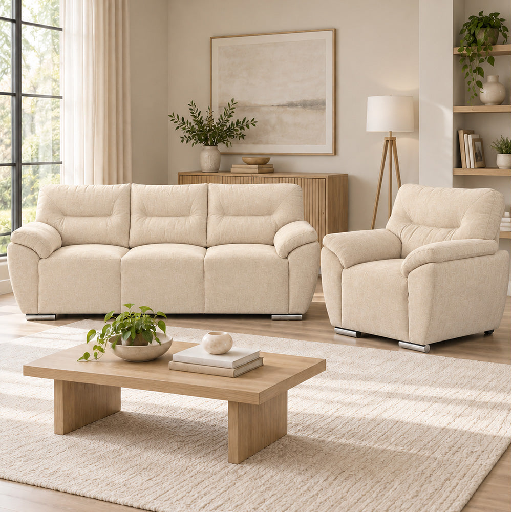 Sala Denver Con Sofá y Sillón
