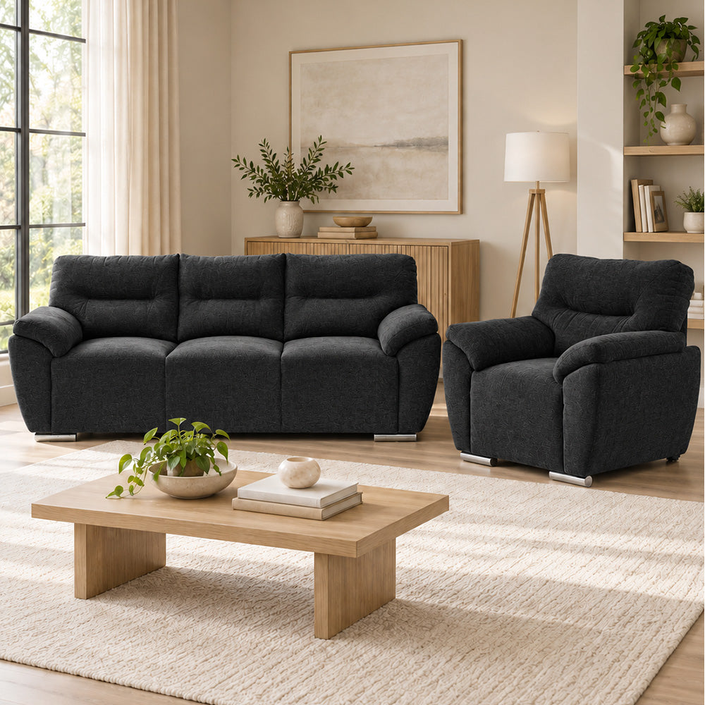 Sala Denver Con Sofá y Sillón