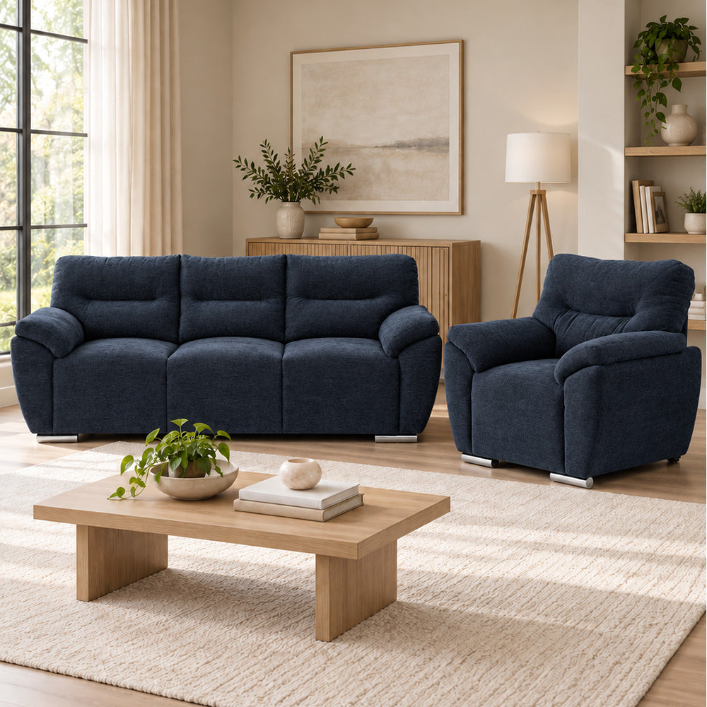 Sala Denver Con Sofá y Sillón