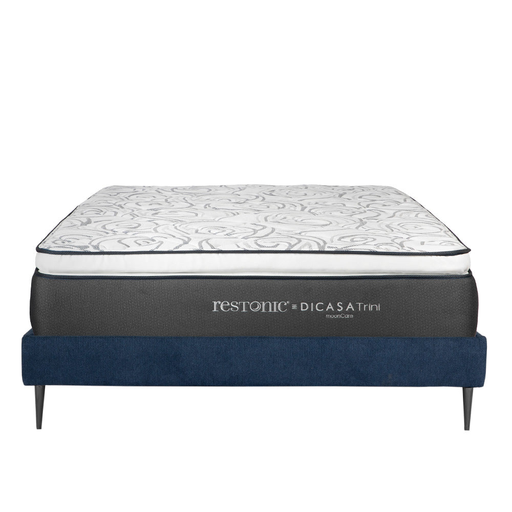 Colchón Dicasa Trini con Base Cama Slim y Ropa de Cama