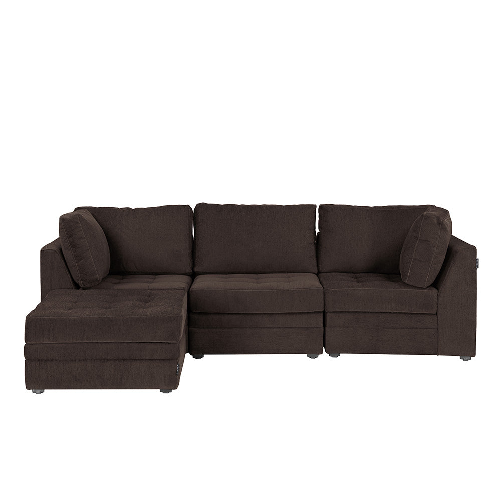 Sala Modular Esquinera Con Taburete Dicasa Versa